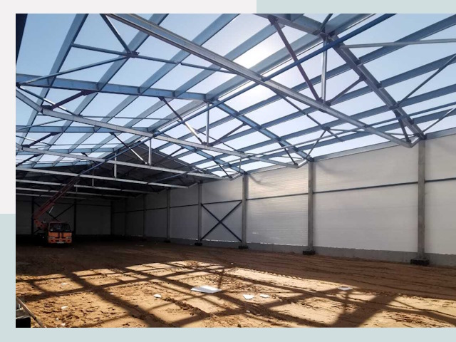 Строительство сенохранилищ в Северске