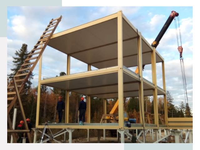 Строительство модульных здания Северск