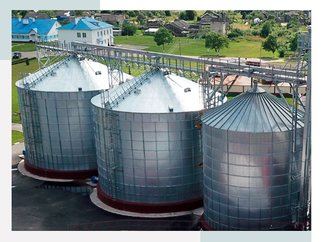 Металлические силосы в Северске