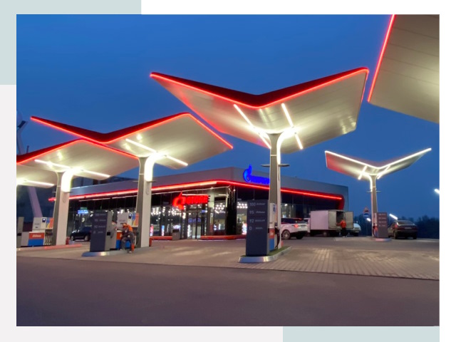 Навесы для АЗС в Северске