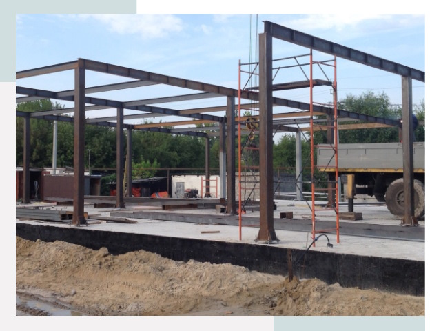 Фундамент для ангаров в Северске