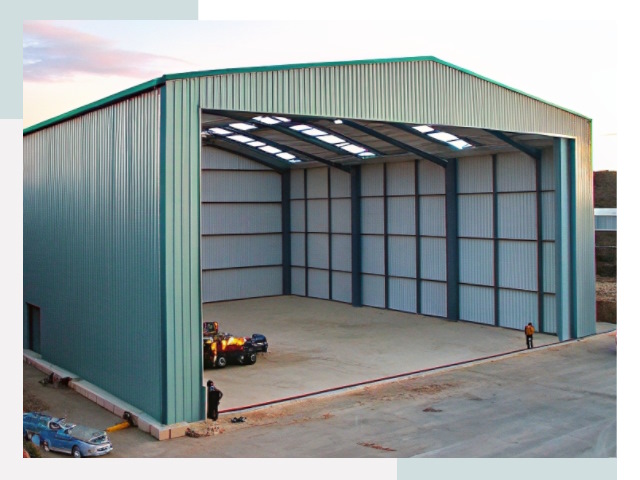 Строительство ангаров в Северске