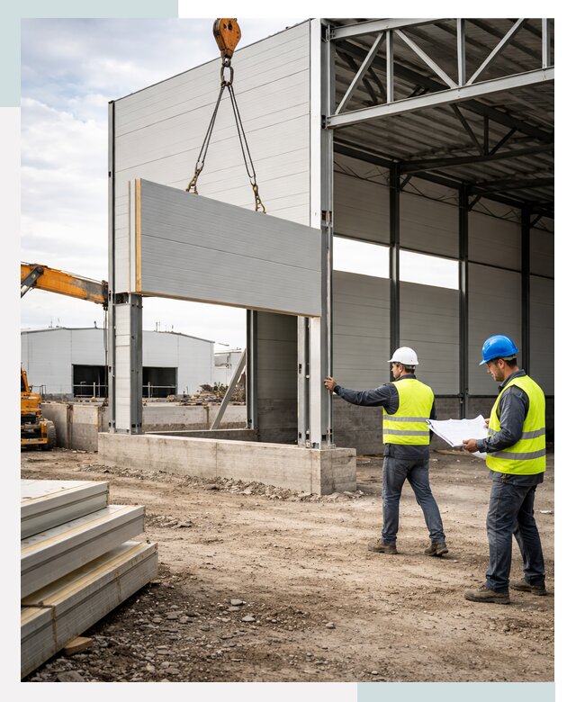 Склад из сэндвич панелей под ключ в Северске от 9875 р. | СтальСтрой-Свк