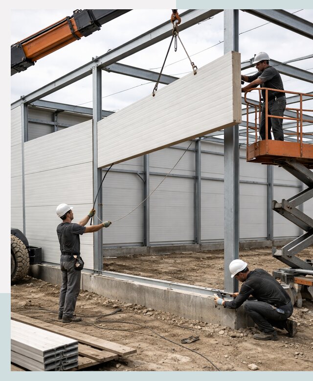Строительство складов из сэндвич панелей в Северске под ключ