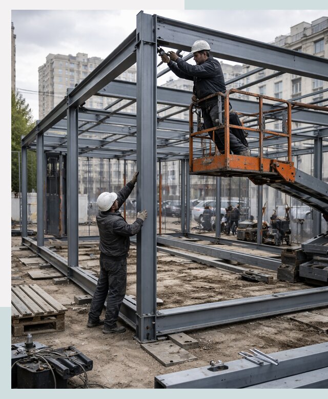 Строительство и монтаж торговых павильонов под ключ в Северске